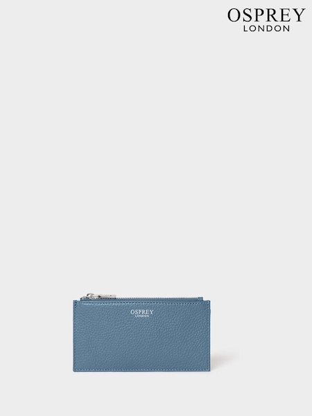 Көк - Osprey London The Core Small Leather Card Pack