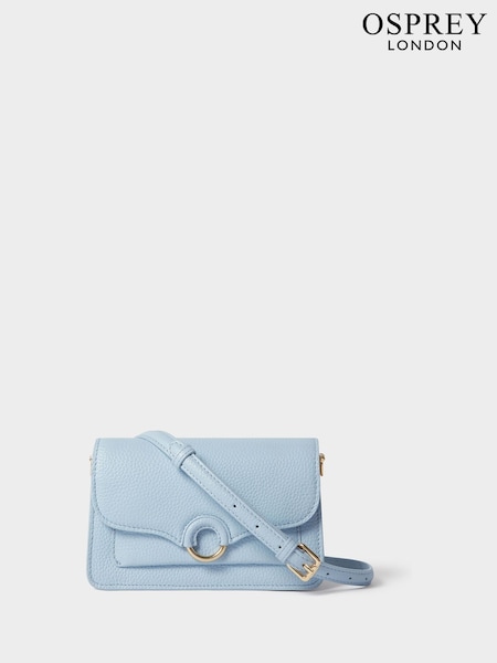 Cornflower Blue - Osprey London The Henley Leather Shoulder Bag