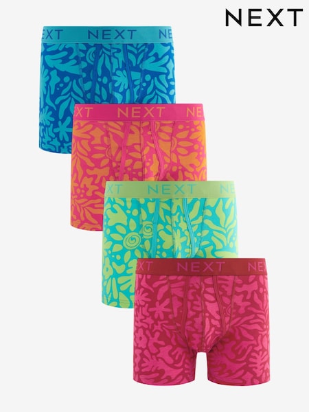 Pink/Blue Neon Print A-Front Boxers 4 Pack (948384) | € 25