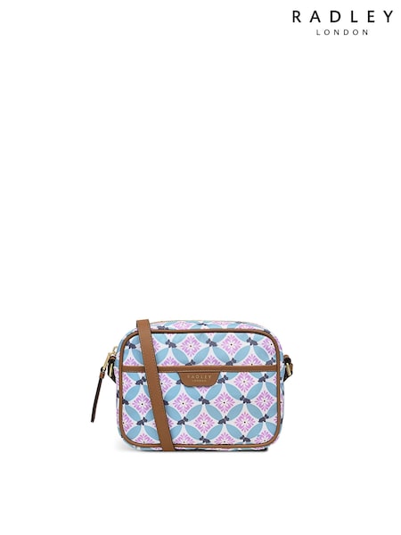 Radley London Willow Spaziergang - Spring Geo Small Ziptop Crossbody White Bag (948456) | 69 €