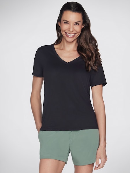 Negru - Top cu decolteu în V Skechers Godri Serene (948636) | 100 LEI