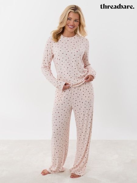 Қызғылт - Threadbare Long Sleeve And Trousers Pyjamas Set