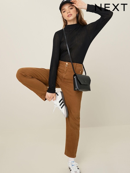 Rust Brown Barrel Leg Jeans (949722) | €7
