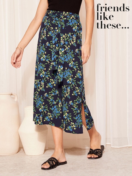 Friends Like These Tie Waist Woven Midi Skirt (949830) | 9 €