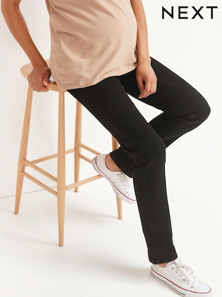 Black Denim Maternity Shape Enhancing Support Slim Jeans (950771) | €19