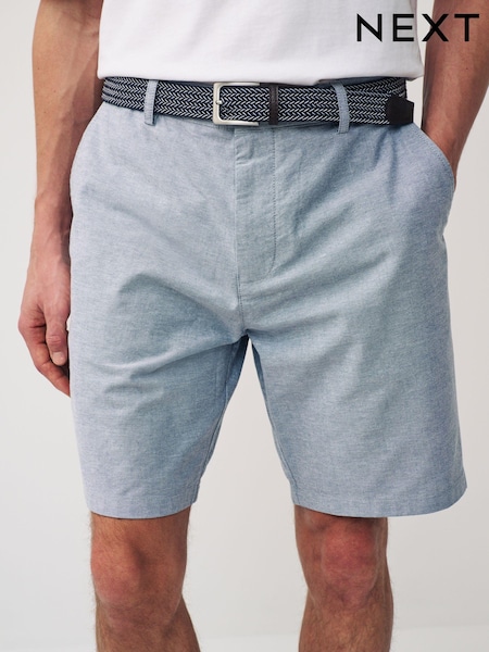 Blue Belted Chino Shorts (950812) | AED57
