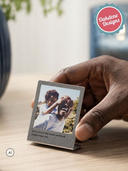 Personalised Miniature Stainless Steel Photo Print By Oakdene