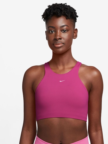 Nike Fuchsia Pink Yoga DriFIT Alate Medium Support Lightly Lined Sports Bra (951608) | €25