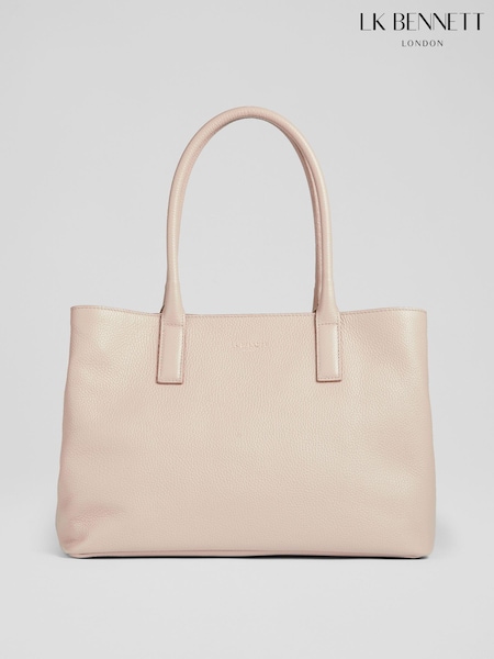 Naturalny - LK Bennett Leather Lillian Tote Bag (951729) | 942 zł