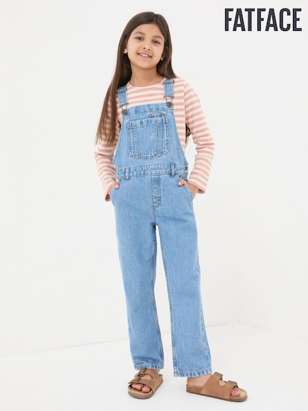 FatFace Blue Darby Denim Dungarees (951948) | €15.50