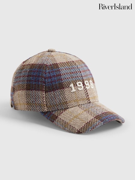 Brown - River Island 1998 Check Cap