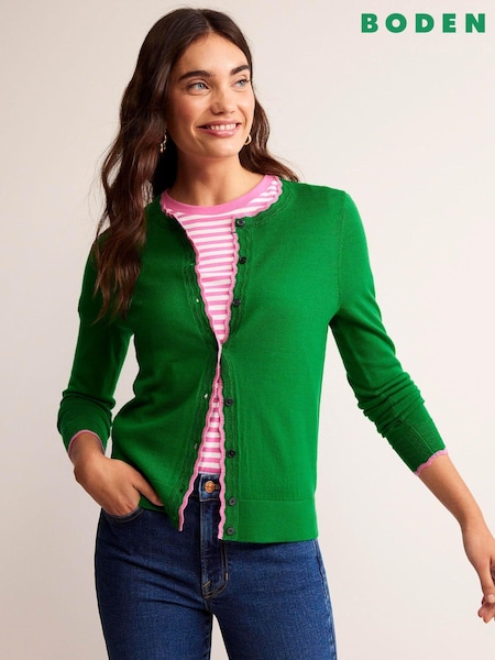 zelena - Boden Merino Scallop Cardigan (952448) | € 93