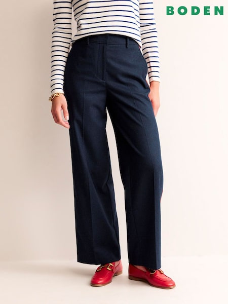 Boden Blue Westbourne Wool Trousers (952474) | €61