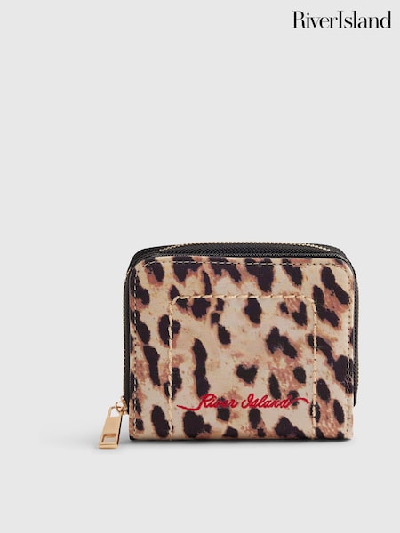 Brown - River Island Leopard Print Purse