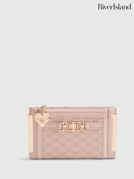 Pink - River Island Monogram Purse