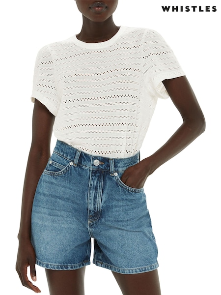 Whistles White Broderie Top (952974) | €34