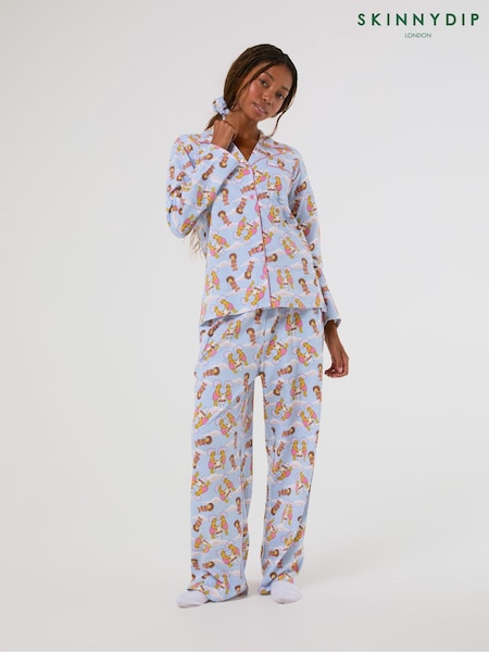 Niebieski - Skinnydip The Simpsons X Skinnydip Cloud Pyjamas Set With Scrunchie