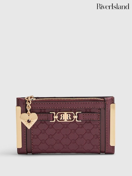 Rojo - River Island Rir Monogram Purse