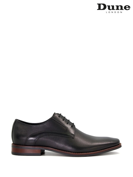 Dune London Black Stoney Embossed Detail Derby Shoes (953563) | €184