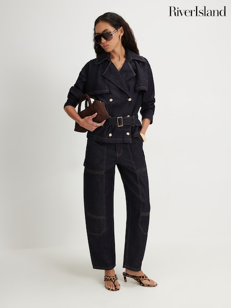 Azul - River Island Denim Trench Coat