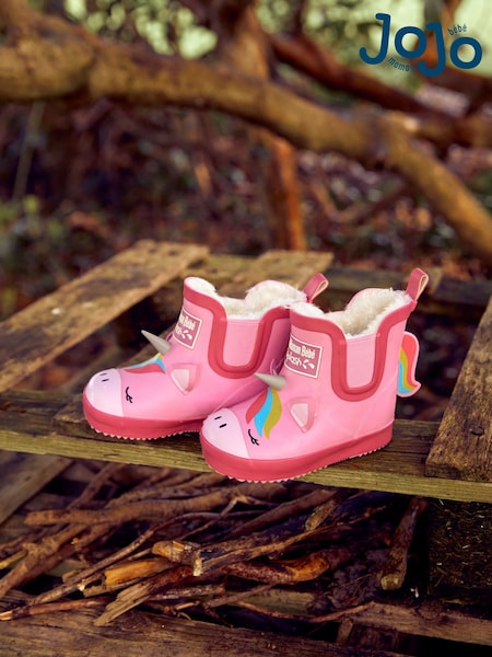 JoJo Maman Bébé Cosy Lined Unicorn Ankle Wellies (953896) | 39 € - 42 €