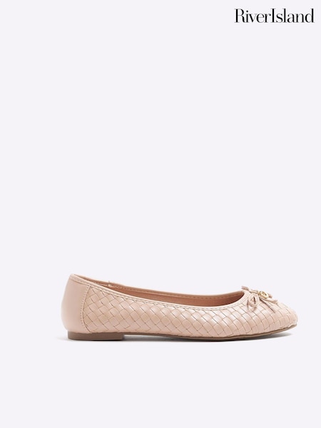 River Island Beige Bow Ballerinas (953997) | €21