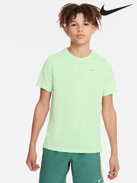 Nike Bright Green Dri-FIT Miler T-Shirt (954159) | €20