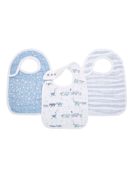 aden + anais Cotton Muslin Rising Star Snap Bibs 3 Pack (954329) | 9 €