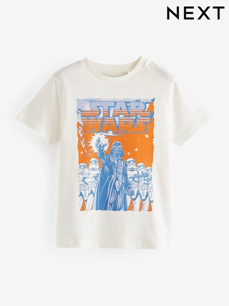 White Licensed Star Wars T-Shirt By Next (3-16yrs) (954541) | €8 - €10