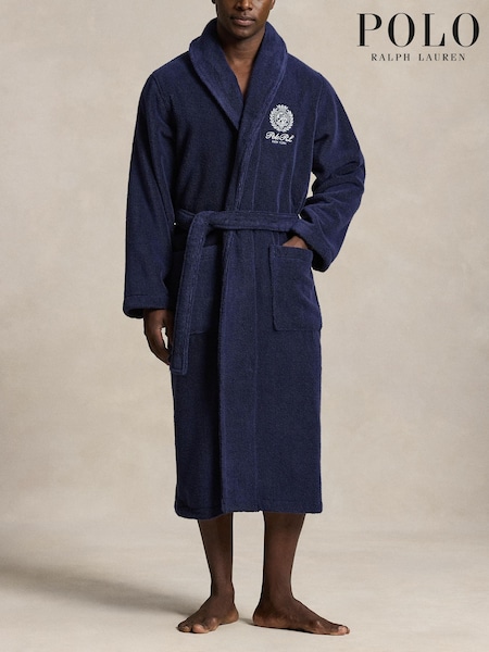 Μπλε - Regular Polo Ralph Lauren Knit-robe-sleep One Piece Robes