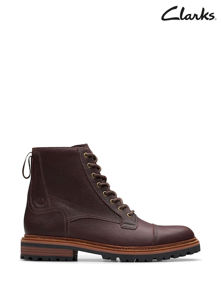 Clarks Brn Scotch Grain Clarkridge Hi Boots (954880) | kr2 212