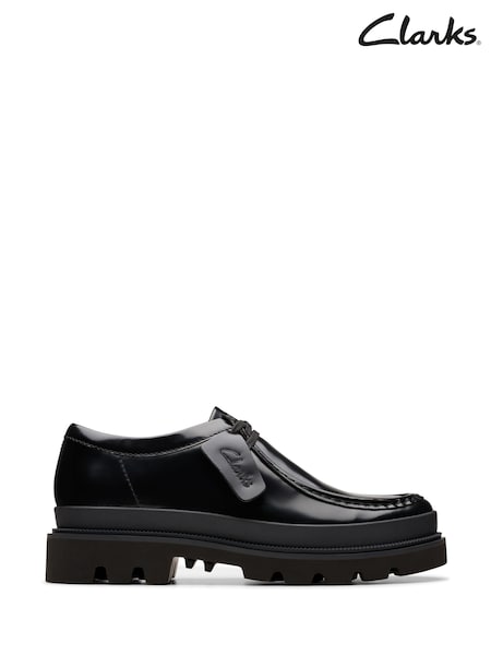 Clarks Hi Shine Leather Badell Seam Shoes (954894) | 573 LEI