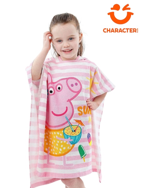 Character Pink Peppa Pig 100% Cotton Poncho (955489) | €26