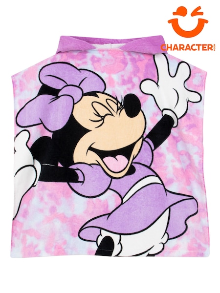 Character Purple Minnie Mouse 100% Cotton Poncho (955646) | €24