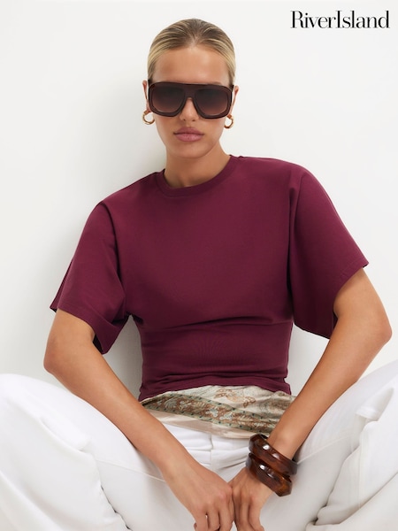 Red - River Island Kimono T-shirt