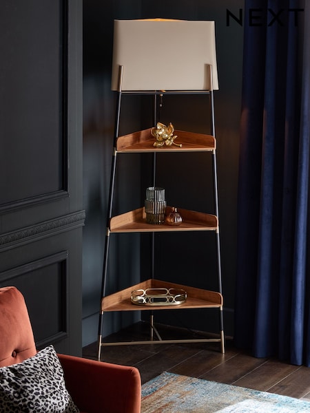 Black Hudson Shelf Floor Lamp (956191) | €396
