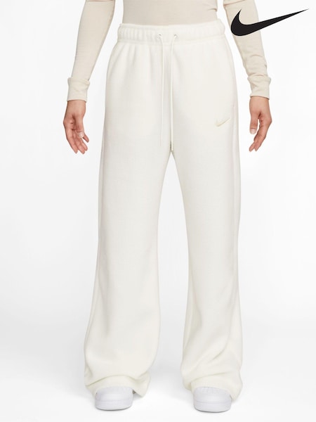 Nike White Borg Wide Leg Joggers (956455) | €44