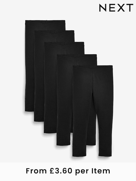Schwarz - Leggings 5 Pack (3-16yrs) (956862) | 26 € - 38 €