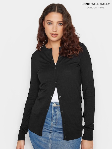črna - Long Tall Sally Crew Neck Cardigan (956901) | € 36
