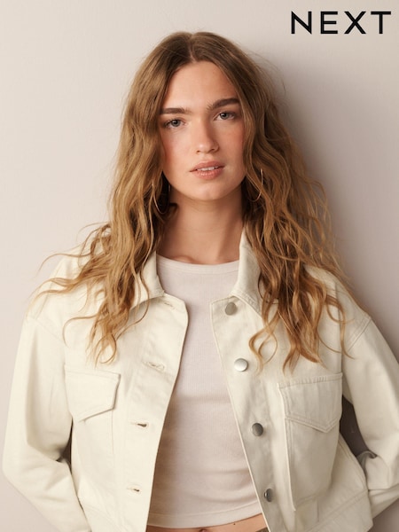 Cream Cotton Utility Jacket (956978) | € 12