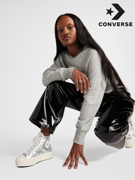 Converse Silver Chuck Taylor All Stars Lift Trainers (957359) | €54