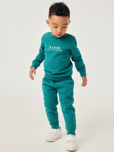 Grün - Baker By Ted Baker Set mit Sweatshirt und Jogginghose aus 100% Baumwolle (957941) | 27 € - 29 €