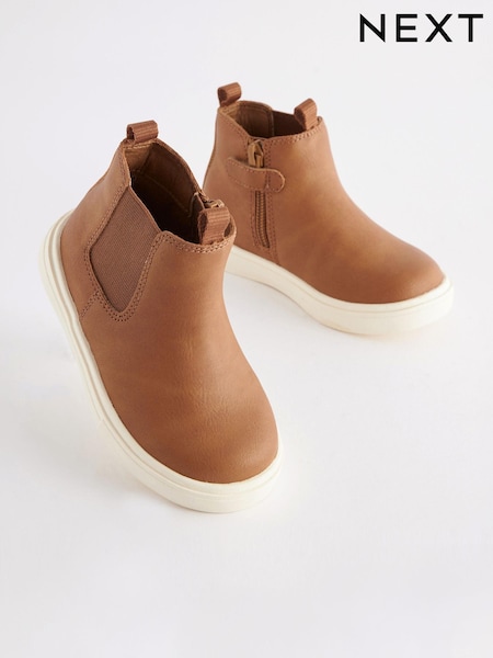 Hellbraun - Chelsea Boots with Zip Fastening (957978) | 6 € - 8 €