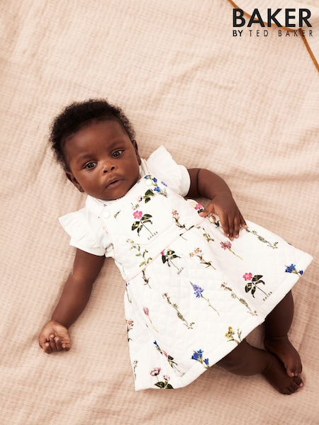 Baker by Ted Baker Floral Quilted Pinafore and T-Shirt Set (958144) | €21.50 - €25