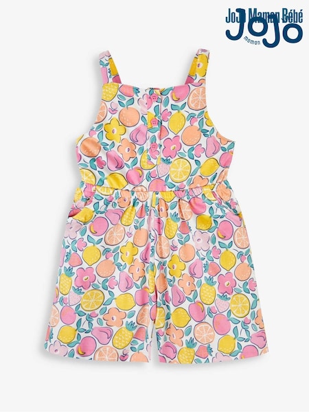 JoJo Maman Bébé Summer Fruit Print Playsuit (958408) | €35