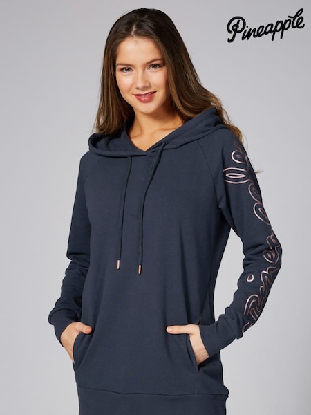 رمادي كروم - Pineapple Womens Longline Hoodie (958841) | ‏20 ر.ع.‏