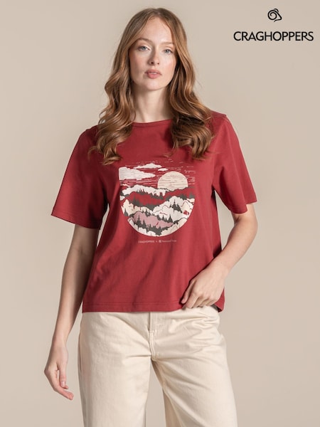 Rot - Craghoppers X National Trust Bistort Ii Short Sleeved T-shirt