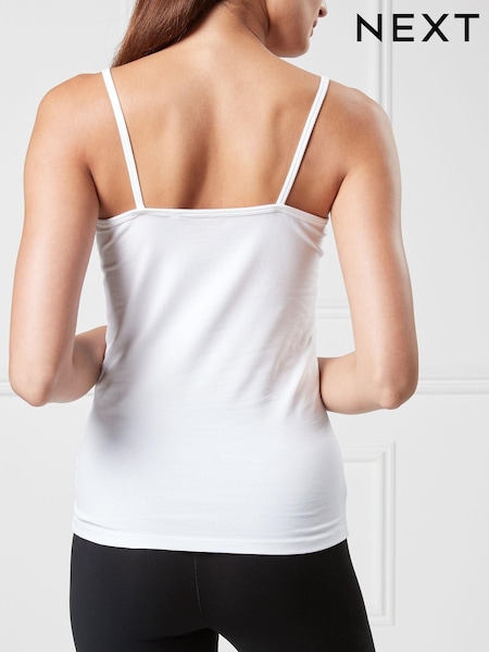 White Thin Strap Vest (959301) | $10