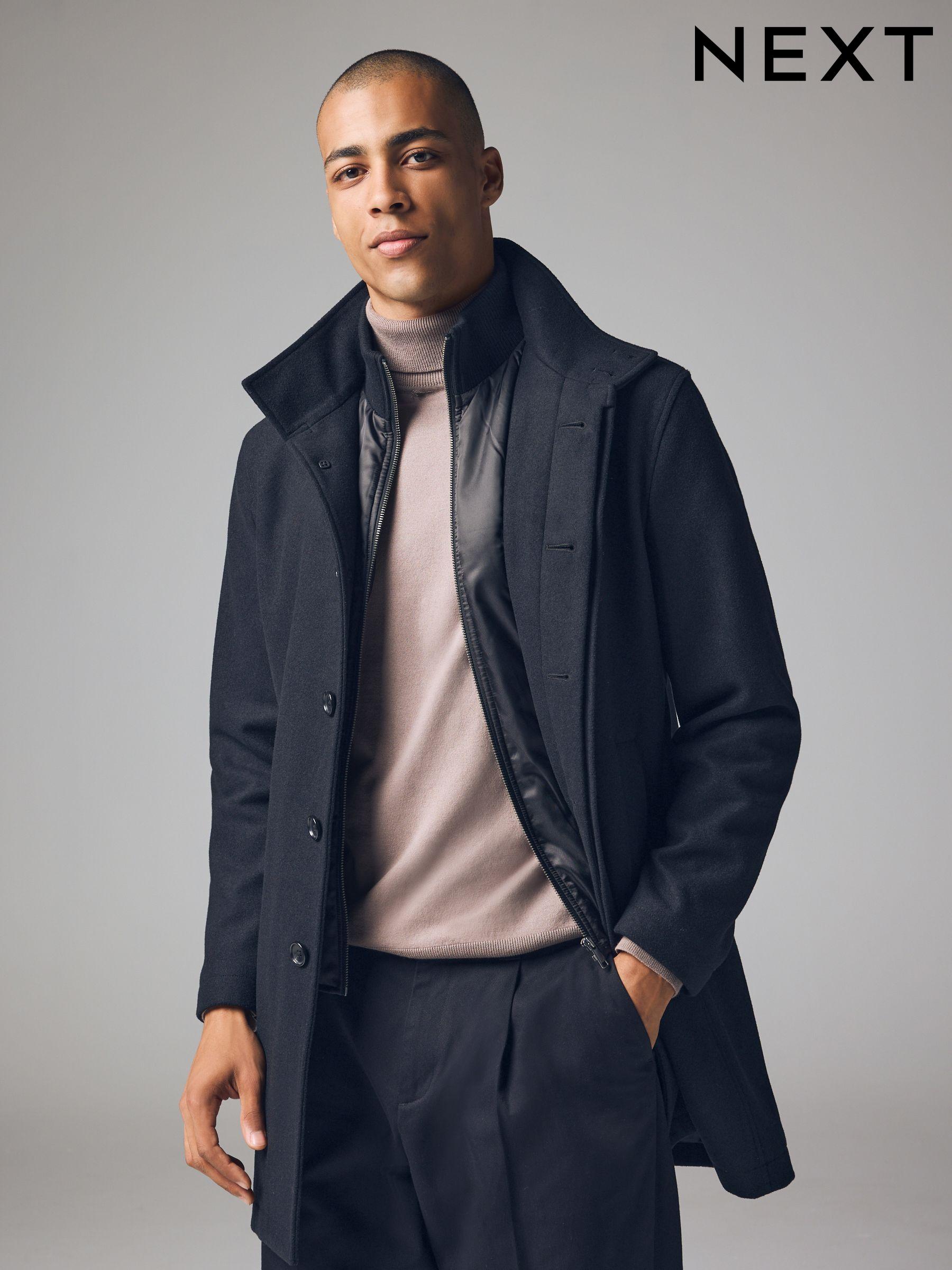 Long wool overcoat clearance