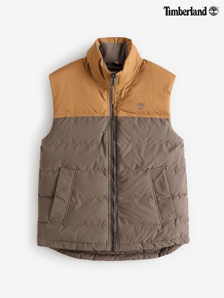 Timberland Welch Mountain Puffer Brown Gilet (959562) | R$ 1,775